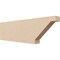 Ekena Millwork 2in. W x 6in. H x 20in. L Burlington Woodgrain TimberThane Rafter Tail, Primed Tan RFTUR02X06X20BURRCPR - alternate 1